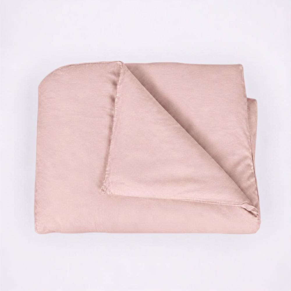 Capa de edredom (duvet) rosa chá