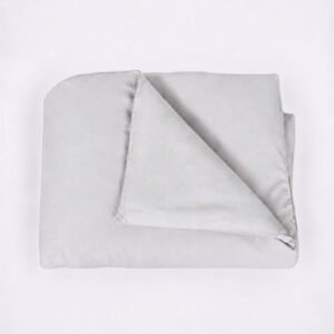 Capa de edredom (duvet) cinza prata