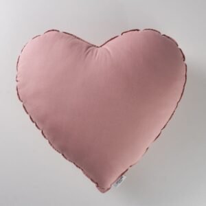 Almofada Coração rosa blush