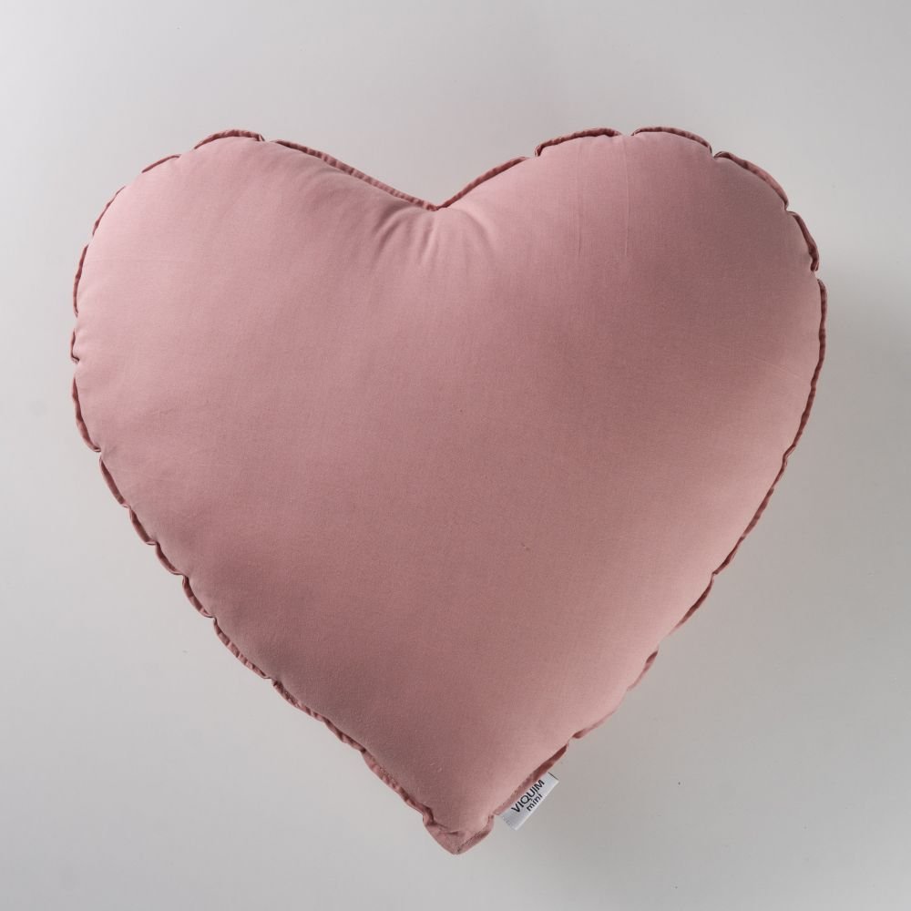 Almofada Coração rosa blush