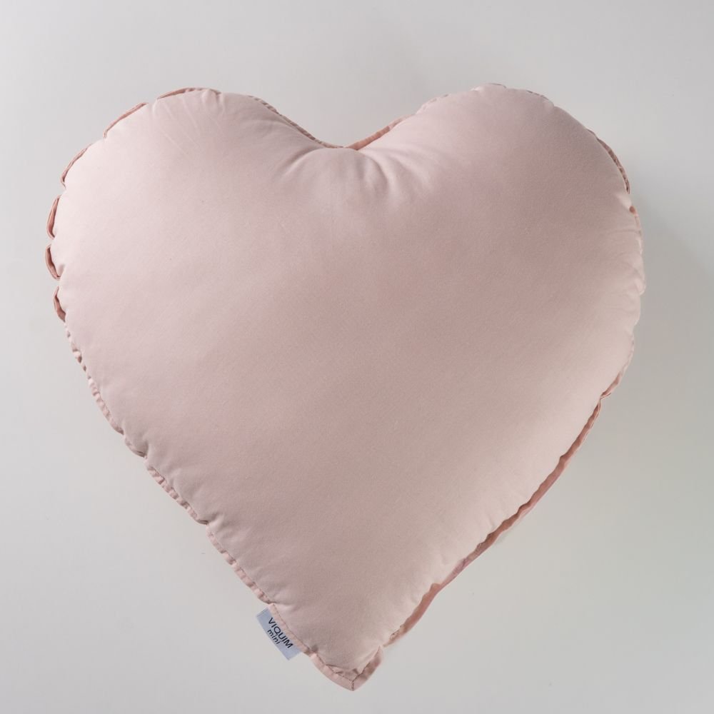 Almofada Coração rosa chá
