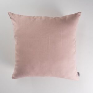 Almofada em linho rosa chá